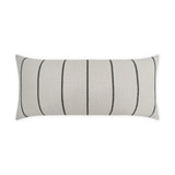 Outdoor Pencil Lumbar Pillow - Grey Outdoor Pillows LOOMLAN By D.V. Kap