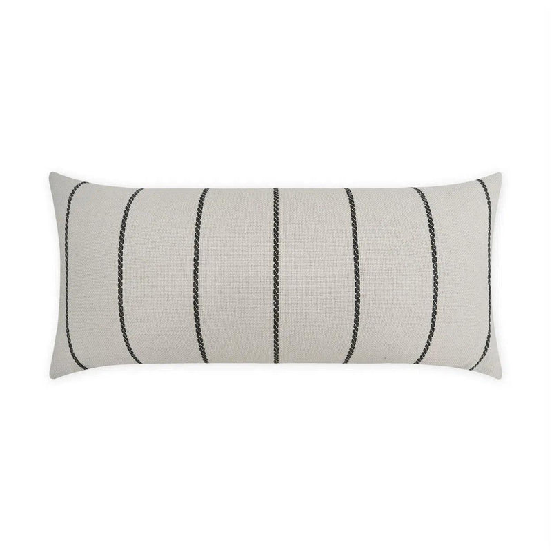 Outdoor Pencil Lumbar Pillow - Grey Outdoor Pillows LOOMLAN By D.V. Kap