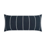 Outdoor Pencil Lumbar Pillow - Indigo Outdoor Pillows LOOMLAN By D.V. Kap