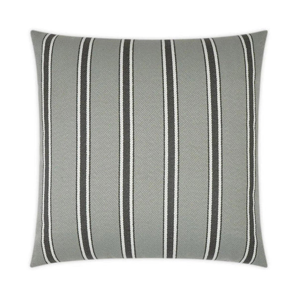 Outdoor Peyton Pillow - Grey Outdoor Pillows LOOMLAN By D.V. Kap