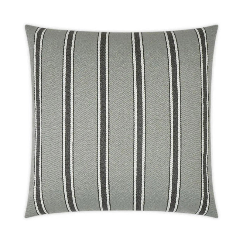 Outdoor Peyton Pillow - Grey Outdoor Pillows LOOMLAN By D.V. Kap