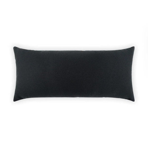 Outdoor Pyke Lumbar Pillow - Ebony Outdoor Pillows LOOMLAN By D.V. Kap