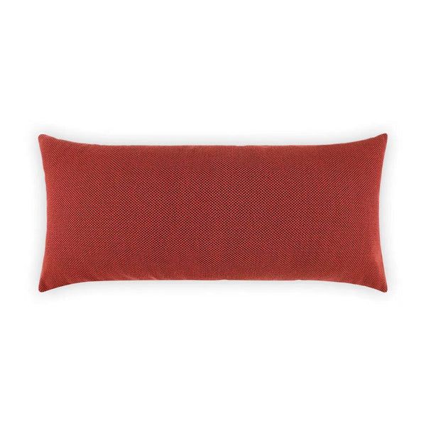 Outdoor Pyke Lumbar Pillow - Red Outdoor Pillows LOOMLAN By D.V. Kap