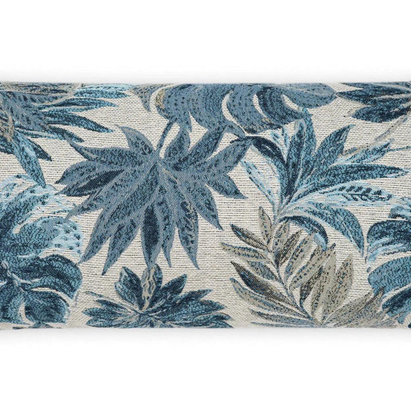 Outdoor Rain Forest Lumbar Pillow - Blue Outdoor Pillows LOOMLAN By D.V. Kap