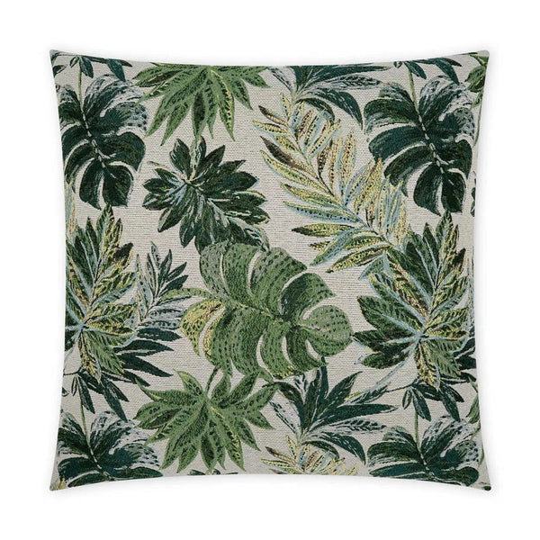 Outdoor Rain Forest Pillow - Green Outdoor Pillows LOOMLAN By D.V. Kap