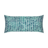 Outdoor Reach Lumbar Pillow - Turquoise Outdoor Pillows LOOMLAN By D.V. Kap