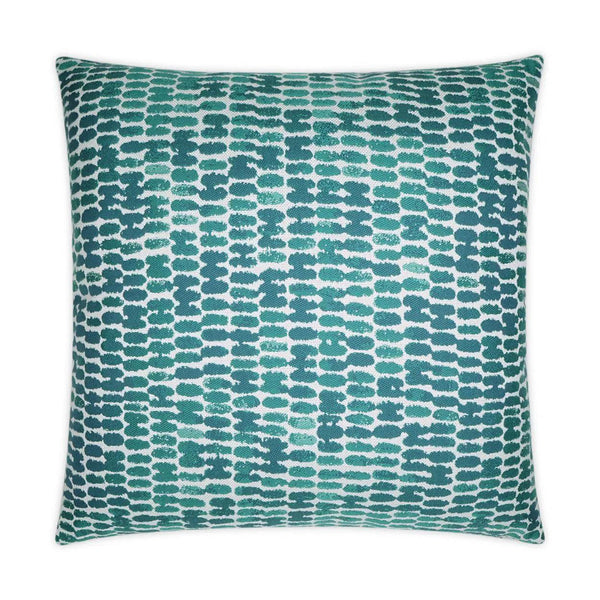 Outdoor Reach Pillow - Turquoise Outdoor Pillows LOOMLAN By D.V. Kap