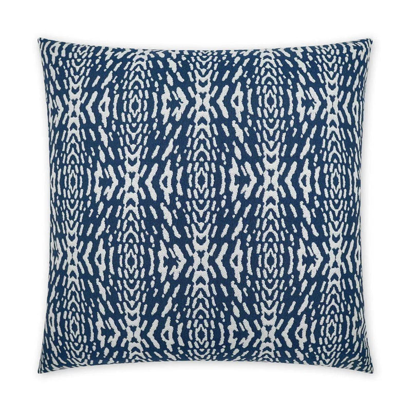 Outdoor Riff Pillow - Blue Outdoor Pillows LOOMLAN By D.V. Kap