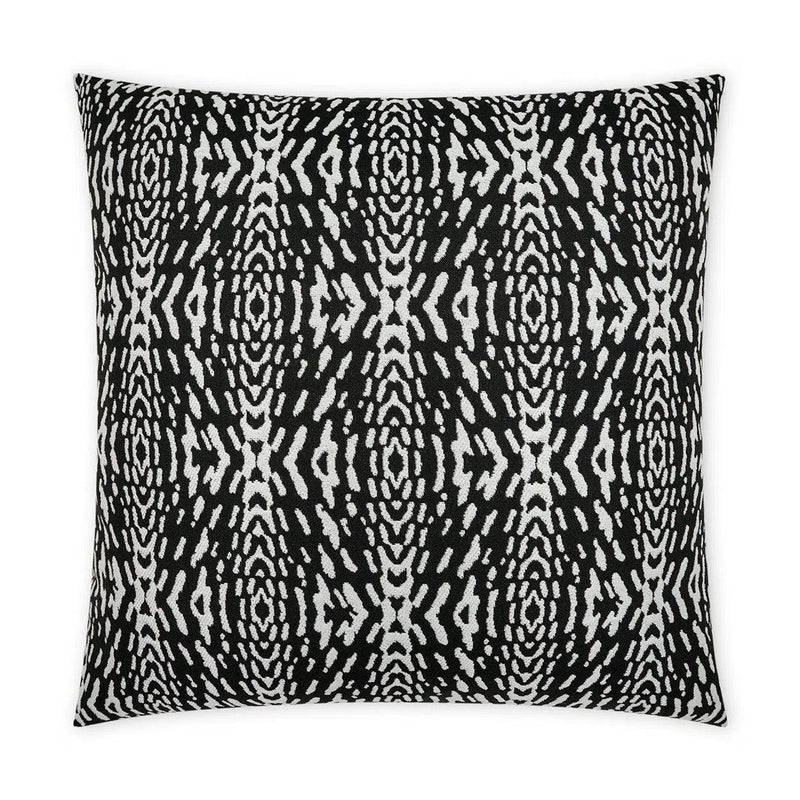 Outdoor Riff Pillow - Ebony Outdoor Pillows LOOMLAN By D.V. Kap