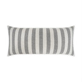 Outdoor Seaport Lumbar Pillow - Grey Outdoor Pillows LOOMLAN By D.V. Kap