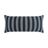 Outdoor Seaport Lumbar Pillow - Navy Outdoor Pillows LOOMLAN By D.V. Kap