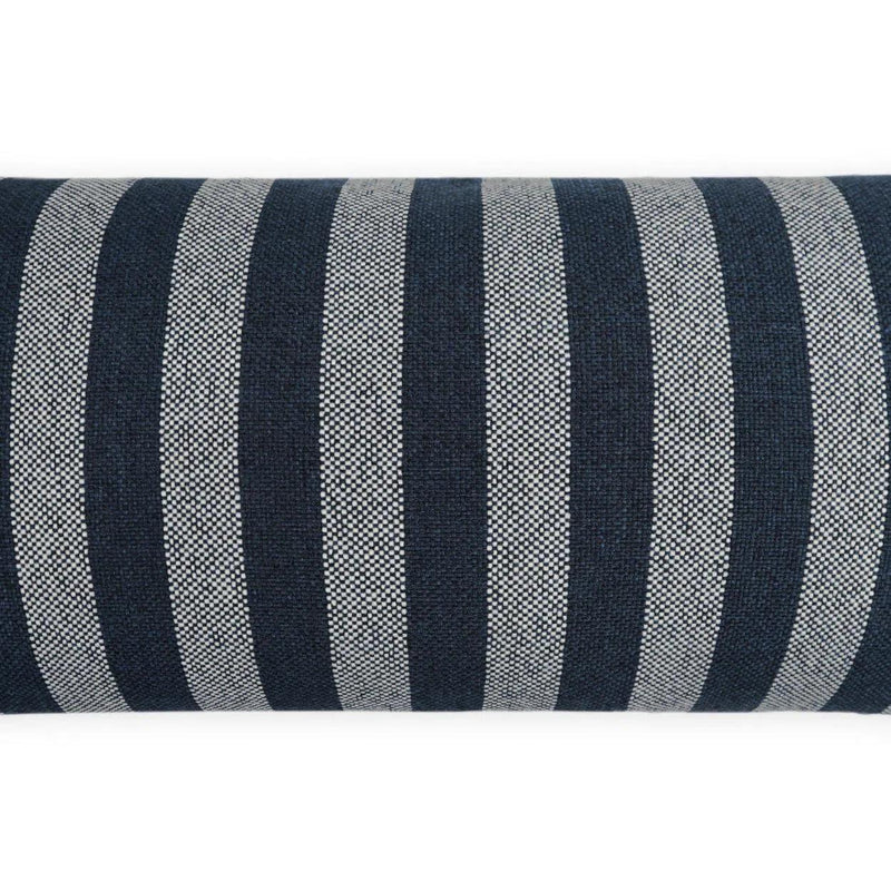 Outdoor Seaport Lumbar Pillow - Navy Outdoor Pillows LOOMLAN By D.V. Kap