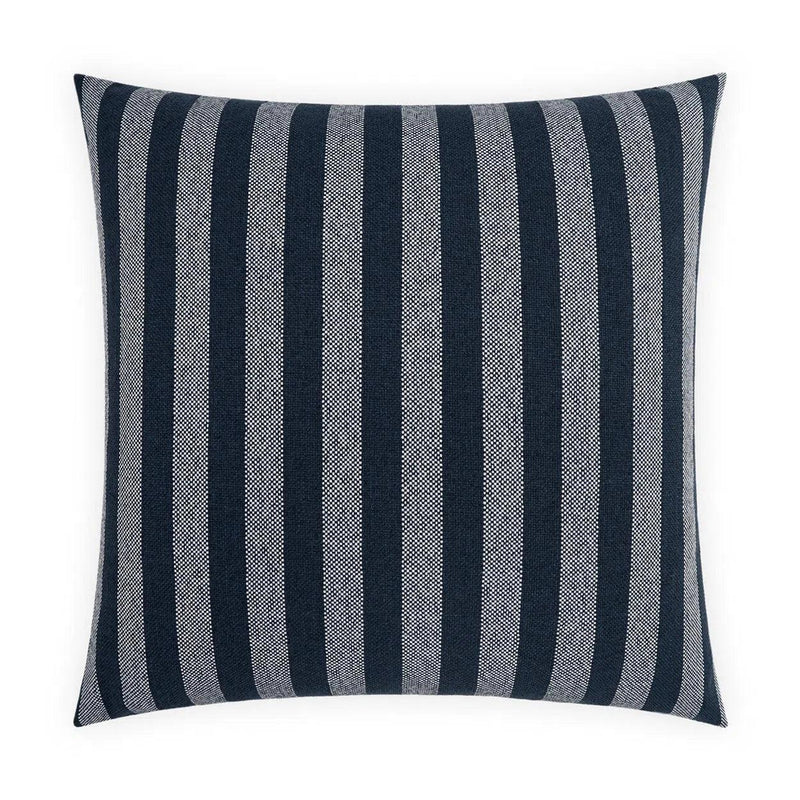 Outdoor Seaport Pillow - Navy Outdoor Pillows LOOMLAN By D.V. Kap