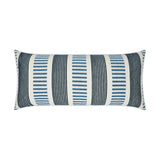 Outdoor Sideline Lumbar Pillow - Indigo Outdoor Pillows LOOMLAN By D.V. Kap