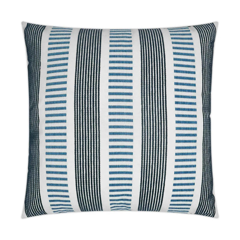 Outdoor Sideline Pillow - Indigo Outdoor Pillows LOOMLAN By D.V. Kap