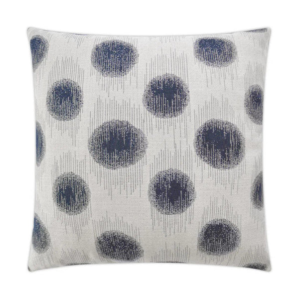 Outdoor Sumatra Dot Pillow - Indigo Outdoor Pillows LOOMLAN By D.V. Kap