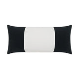 Outdoor Sundance Band Lumbar Pillow - Charcoal Outdoor Pillows LOOMLAN By D.V. Kap