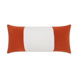 Outdoor Sundance Band Lumbar Pillow - Orange Outdoor Pillows LOOMLAN By D.V. Kap