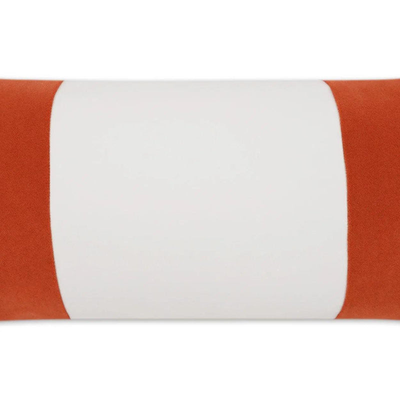 Outdoor Sundance Band Lumbar Pillow - Orange Outdoor Pillows LOOMLAN By D.V. Kap