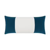 Outdoor Sundance Band Lumbar Pillow - Peacock Outdoor Pillows LOOMLAN By D.V. Kap