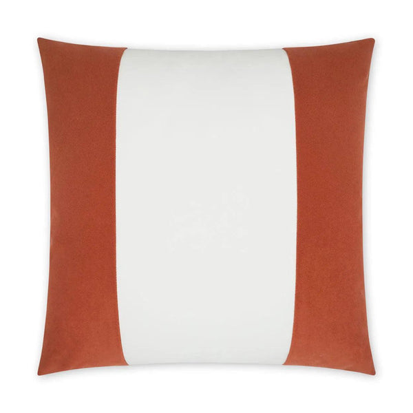 Outdoor Sundance Band Pillow - Orange Outdoor Pillows LOOMLAN By D.V. Kap