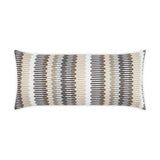 Outdoor Sunfun Stripe Lumbar Pillow - Linen Outdoor Pillows LOOMLAN By D.V. Kap