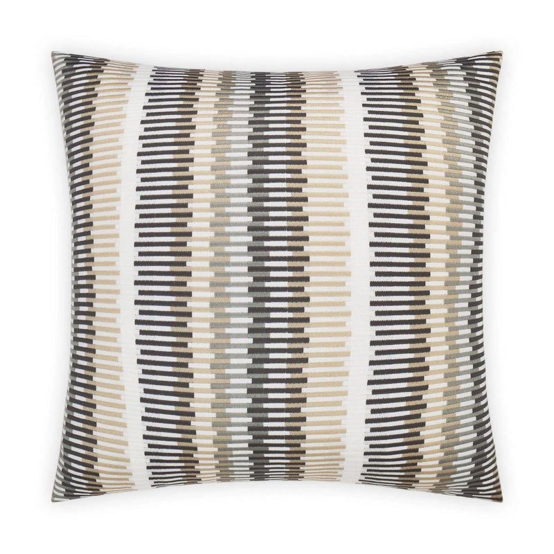 Outdoor Sunfun Stripe Pillow - Linen Outdoor Pillows LOOMLAN By D.V. Kap