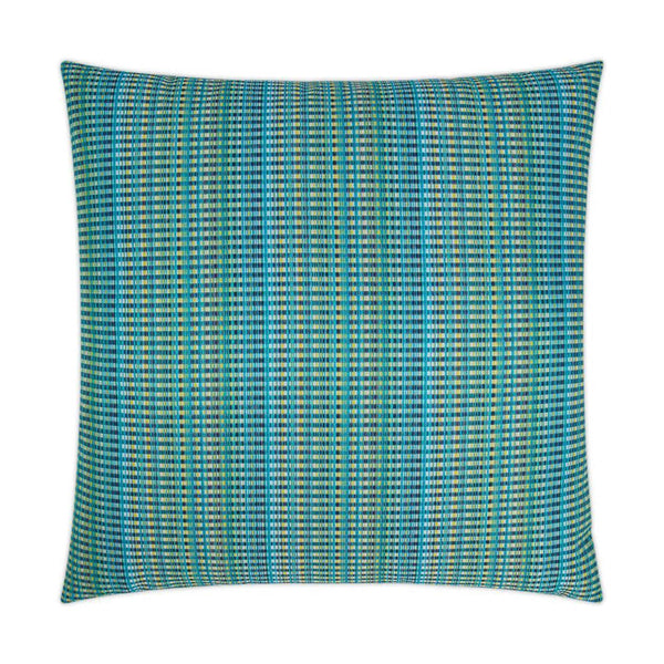 Outdoor Sunrun Pillow - Blue Outdoor Pillows LOOMLAN By D.V. Kap