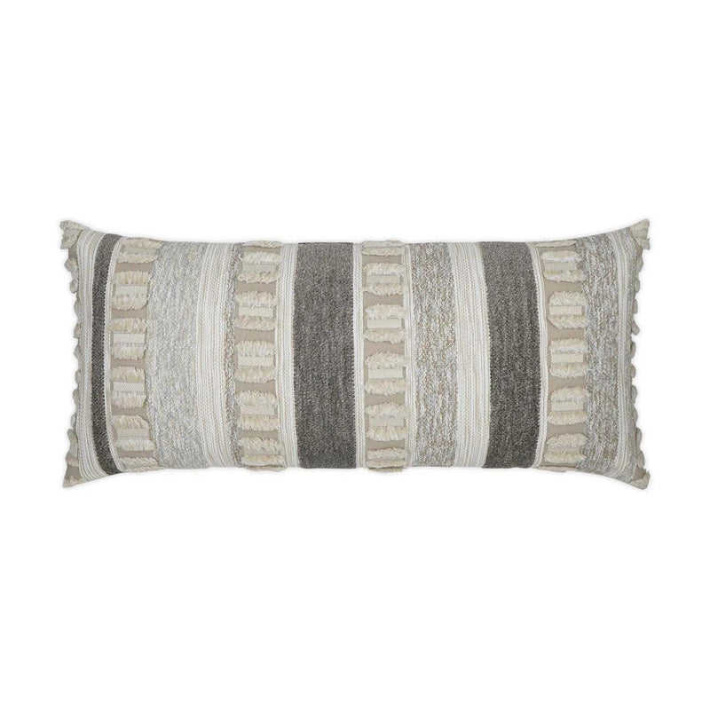 Outdoor Teton Lumbar Pillow - Linen Outdoor Pillows LOOMLAN By D.V. Kap