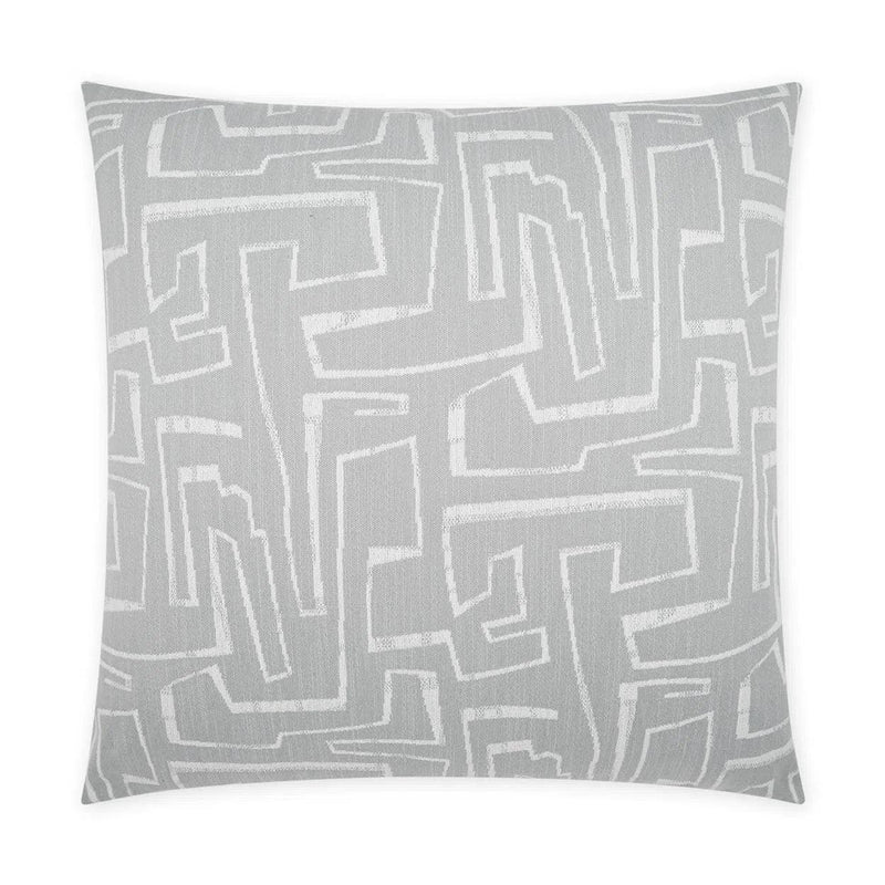 Outdoor Theon Pillow - Grey Outdoor Pillows LOOMLAN By D.V. Kap