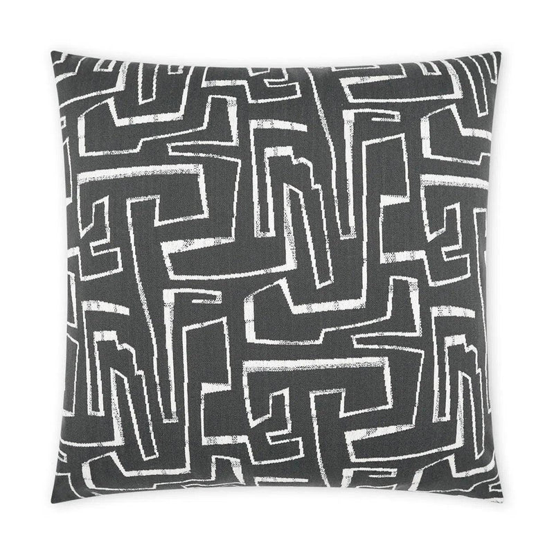 Outdoor Theon Pillow - Onyx Outdoor Pillows LOOMLAN By D.V. Kap