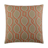 Outdoor Twist Pillow - Orange Outdoor Pillows LOOMLAN By D.V. Kap