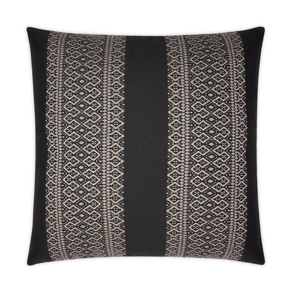 Outdoor Upton Pillow - Black Outdoor Pillows LOOMLAN By D.V. Kap