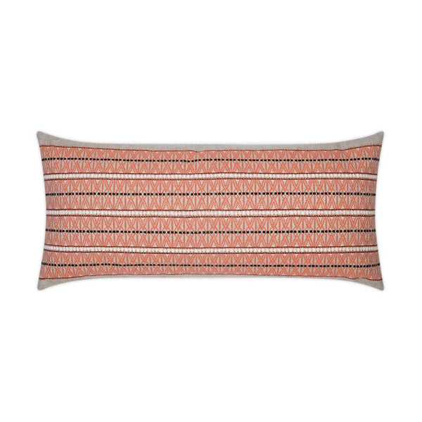 Outdoor Vevi Lumbar Pillow - Guava Outdoor Pillows LOOMLAN By D.V. Kap