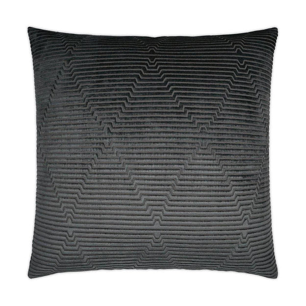 Outline Thunder Black Throw Pillow With Insert Throw Pillows LOOMLAN By D.V. Kap