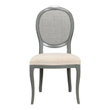 Oval Cane Back Set Chair Varentone Organza Dining Chairs LOOMLAN By Sarreid