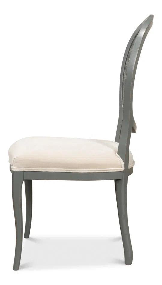 Oval Cane Back Set Chair Varentone Organza Dining Chairs LOOMLAN By Sarreid