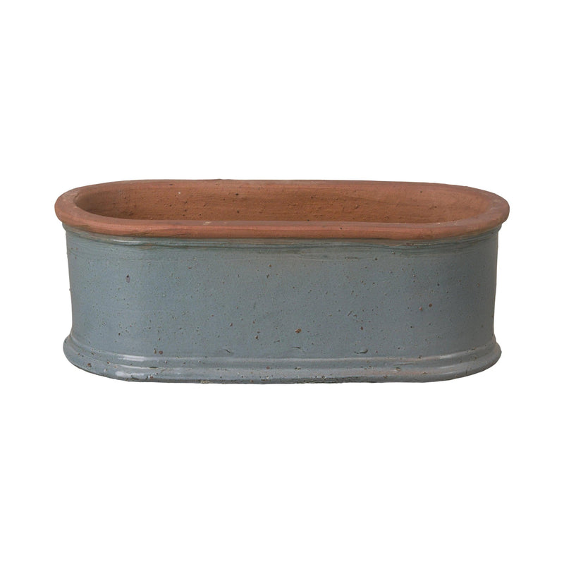 Oval Window Box Ceramic Planter Outdoor Planters LOOMLAN By Emissary