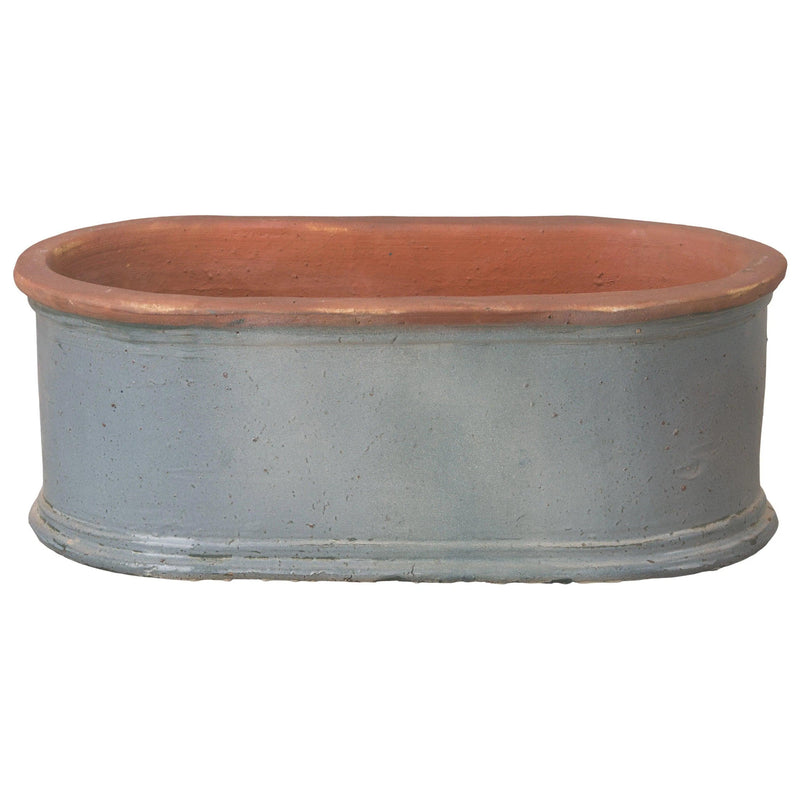 Oval Window Box Ceramic Planter Outdoor Planters LOOMLAN By Emissary