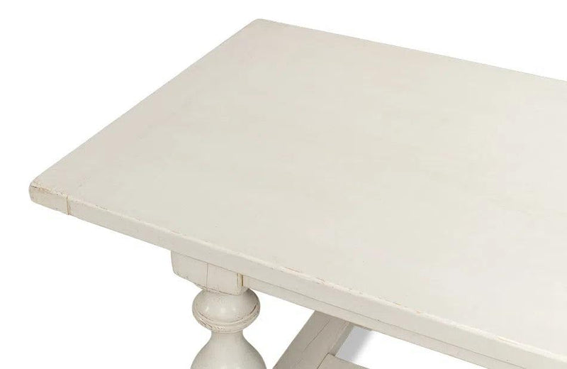 Owen Antique White Dining Table Seats 8 Reclaimed Wood Dining Tables LOOMLAN By Sarreid