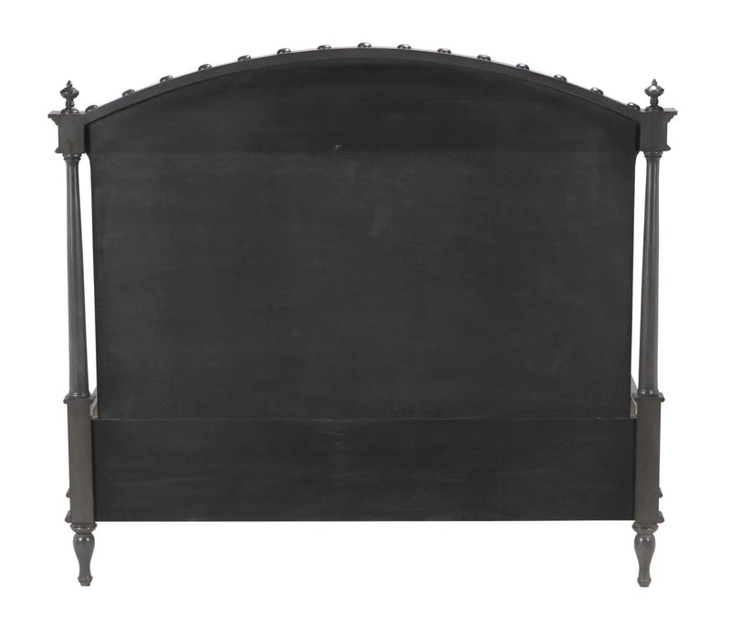 Owen Black Wooden Bed Frame Beds LOOMLAN By Noir