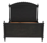 Owen Black Wooden Bed Frame Beds LOOMLAN By Noir