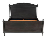 Owen Black Wooden Bed Frame Beds LOOMLAN By Noir