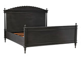 Owen Black Wooden Bed Frame Beds LOOMLAN By Noir