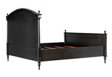 Owen Black Wooden Bed Frame Beds LOOMLAN By Noir