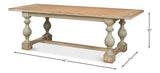 Owen Sage Dining Table Seats 8 Reclaimed Wood Dining Tables LOOMLAN By Sarreid