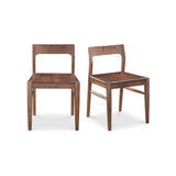 Owing Wooden Armless Dining Chair (Set Of 2)