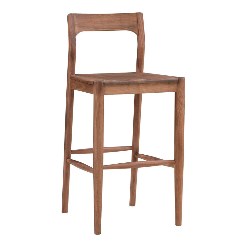 Owing Wood Barstool Bar Stools LOOMLAN By Moe's Home