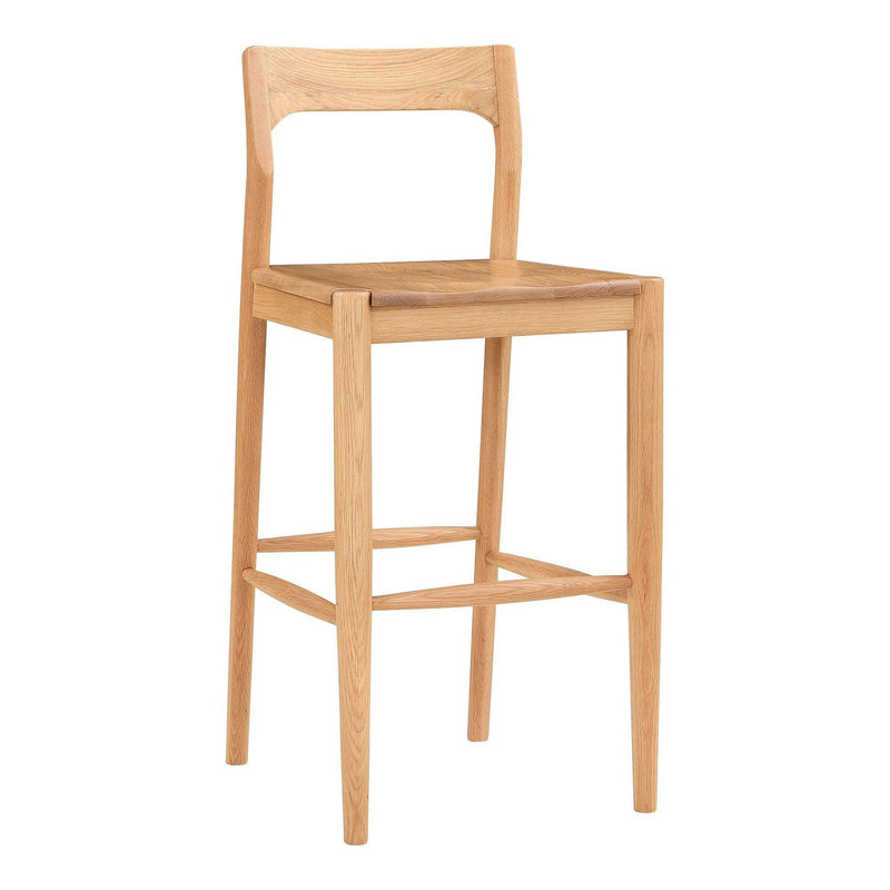 Owing Wood Barstool Bar Stools LOOMLAN By Moe's Home