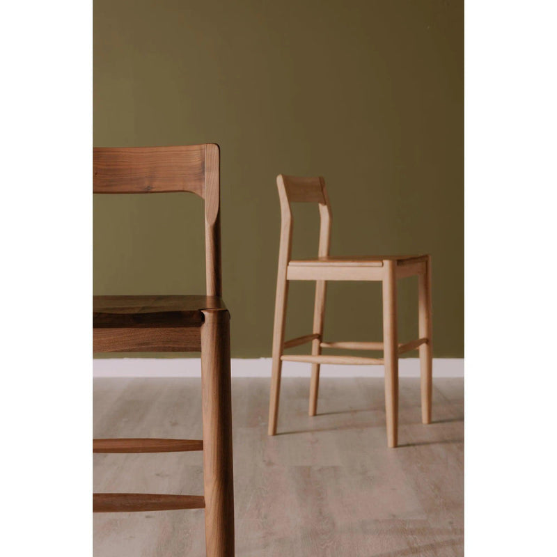 Owing Wood Counter Stool Counter Stools LOOMLAN By Moe's Home